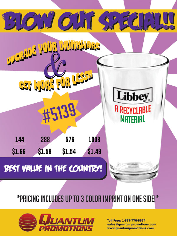 Pint Glass Promotion
