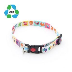 1" x 26" rPET Eco-friendly Sublimation Pet Collar w/ Buckle Release