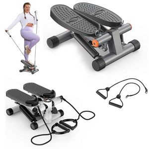Fitness Stepper with Resistance Band LCD Display