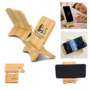 Foldable Bamboo Wireless Charging Stand