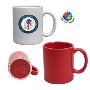 11oz Red USA C-Handle Mug (Four Color Process)