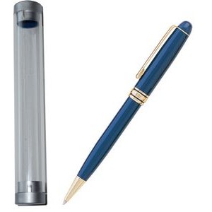 MB Series Ball Point Pen in Tube Gift Box - Blue pen