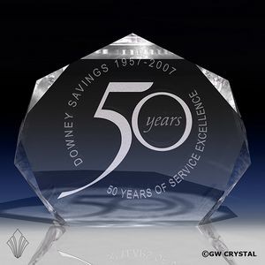 Elite Series Crystal Award (7" x 8 5/8" x 2 3/8")