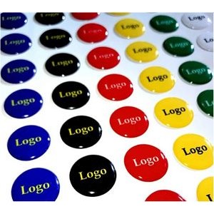 Custom Size, Shape and Print Epoxy Dome Stickers