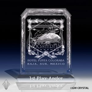 Brilliance Series Crystal Award (8" x 6 5/8" x 2 ¾")