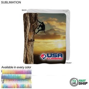 72 Hr Fast Ship - Ultra Soft and Smooth Microfleece Blanket, 50x60, Sublimated Edge to Edge 1 side