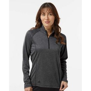 Adidas® Women's Space Dyed Quarter-Zip Pullover