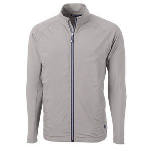 Cutter and Buck Men's Adapt Eco Knit Hybrid Recycled Full Zip Jacket