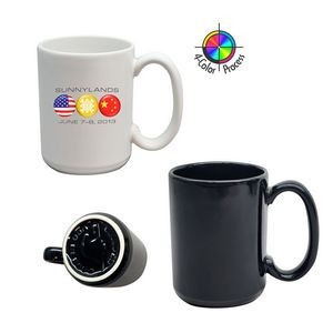 15oz Black El Grande Mug (Four Color Process)