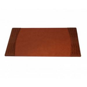 Protacini® Cognac Brown Italian Leather Desk Pads