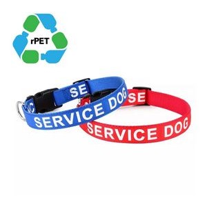 3/4"W x 20"L rPET Polyester Eco-friendly Pet Collar w/ Buckle Release
