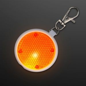 Orange Safety Blinkers, Keychain Flashlight - BLANK