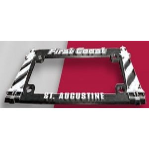 Motorcycle License Plate Frame with UVI