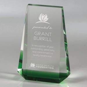 Howard Miller Myriad Green - Small optical crystal award