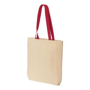 Liberty Bags Natural Tote w/Contrast-Color Handles
