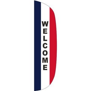 "WELCOME" 3' x 15' Message Flutter Flag