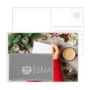 Post Card with Microfiber Cloth in PVC Pouch