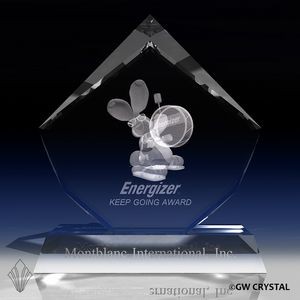 Elegant Series Crystal Award (8" x 7 ½" x 4")