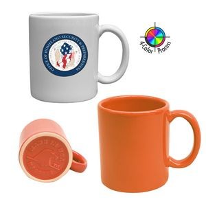 11oz Orange USA C-Handle Mug (Four Color Process)