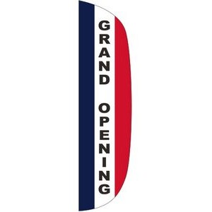 "GRAND OPENING" 3' x 15' Message Flutter Flag