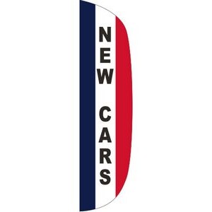 "NEW CARS" 3' x 15' Message Flutter Flag