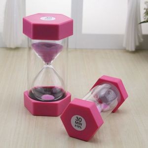 30 Minute Hexagon Design Hourglass Sand Timer Size #M