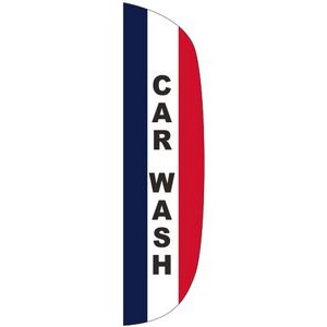 "CAR WASH" 3' x 15' Message Flutter Flag