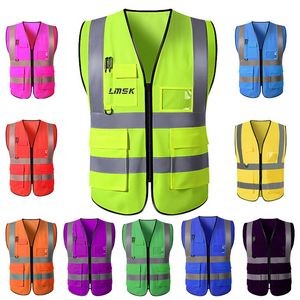 Reflective Safety Vest w/Pockets