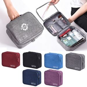Water-resistant Square Toiletry Bag