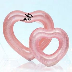 Heart-Shaped PVC Inflatable Swim Rings