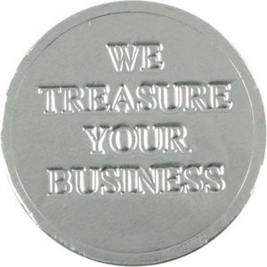 We Treasure Your Business Chocolate Coin