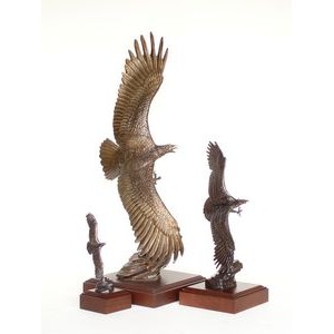 Majestic Monarch Bronze Eagle Sculpture (12")