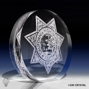 Circlet Crystal Award (7" x 7 ½" x 2")