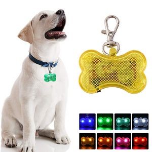 Light-Up Bone Pet Collar Pendant: LED Safety and Style
