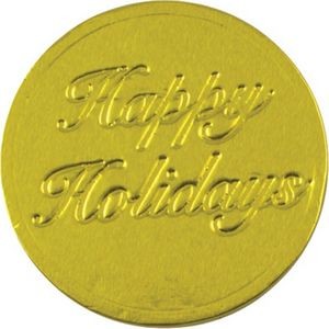 Happy Holidays Chocolate Coin