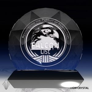 Auroura Diamond Crystal Award (7" x 7 ½" x 2 ¾")