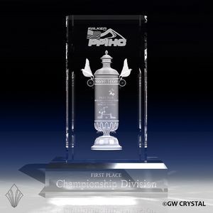 Pikes Peak Vertical Crystal Award (8" x 5 ½" x 3 ½")