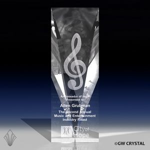 Showcase Crystal Award (9" x 3 1/8" x 3 1/8")