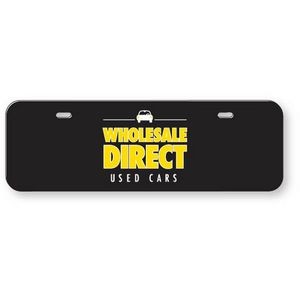 .060 White Styrene Licence Plates (3.875" x 11.875") screen-printed