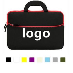 Laptop Sleeve Bag With Zipper Closure And Front Pocket