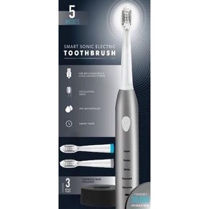 Vivitar® Sonic Rechargeable Toothbrush w/3 Brush Heads