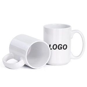 15Oz Sublimation White Coffee Mugs