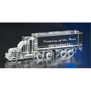 Big Bad Truck Optic Crystal Award (7"x2¼")